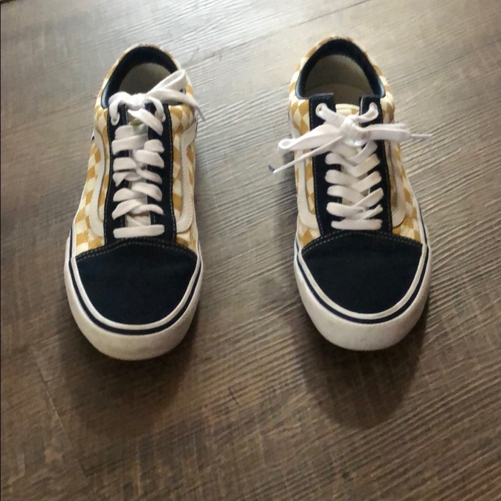Blue and Yellow Vans